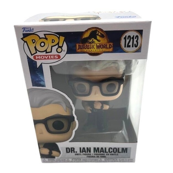 Funko Pop Jurassic World Dr Ian Malcolm Vinyl Figure 1213 New In Box - Picture 2 of 6